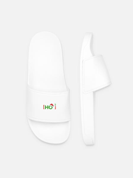 (Ho)³ Ho ho ho God jul - Badesandaler for menn - hvit