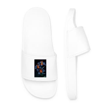 Midnight Lily Ember Glow - Men’s Pool Sliders - white - Front