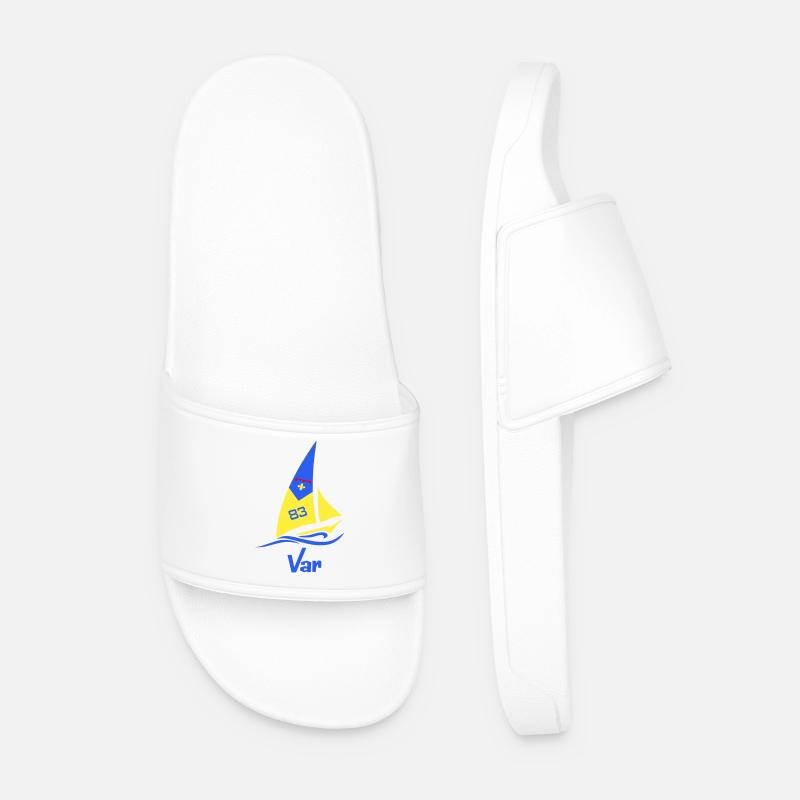Segelboot Var 83 - Männer Badelatschen - Weiß