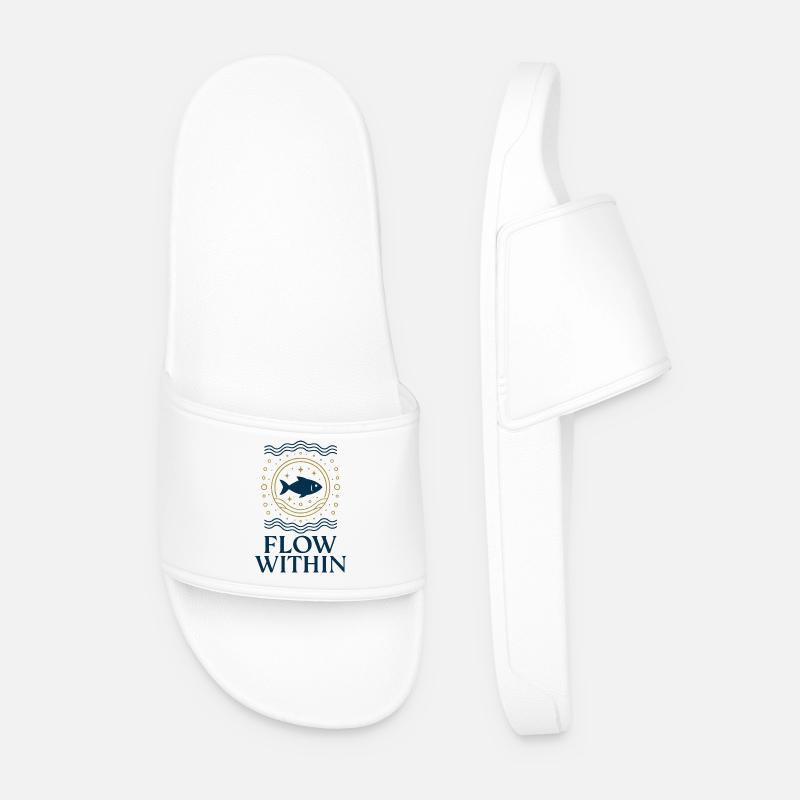 Flow Within - Men’s Pool Sliders - white