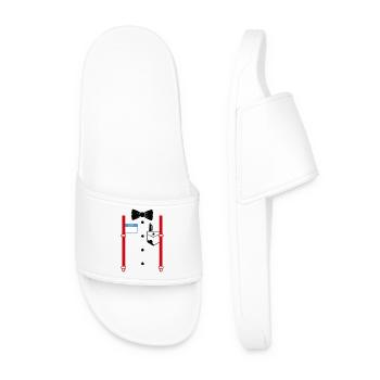 Look formel avec badge nominatif - Claquettes Homme - blanc - Devant
