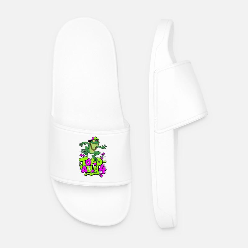 Toad-Ally 4 Crapaud Cool - Claquettes Homme - blanc