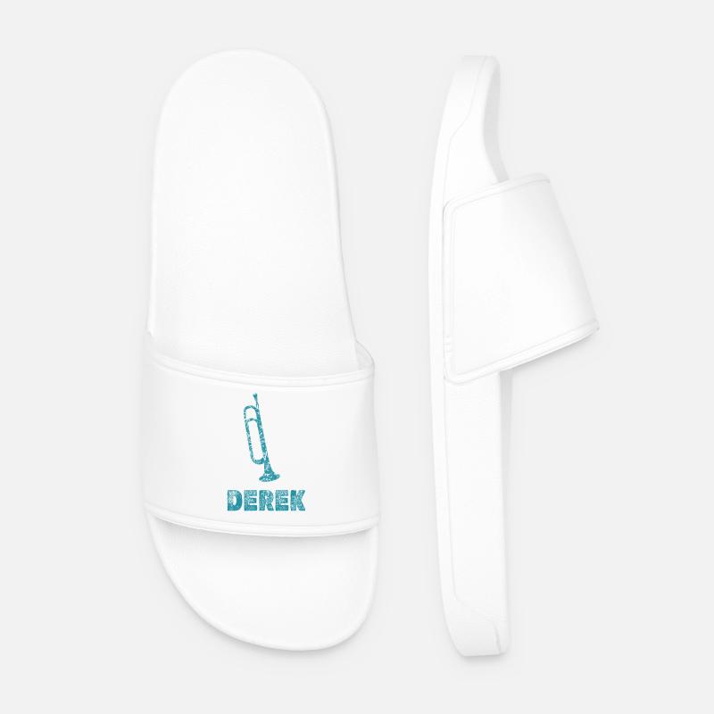 Blasmusik Derek - Männer Badelatschen - Weiß