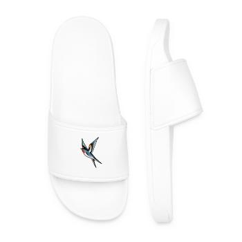 Classic Tattoo Swallow - Men’s Pool Sliders - white - Front