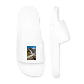 Krimml Waterfalls - Men’s Pool Sliders - white - Front