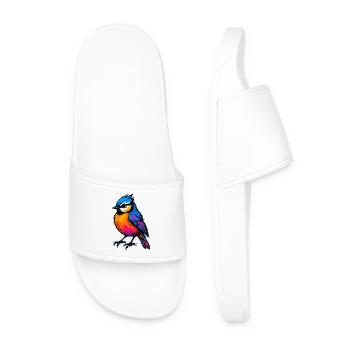 Pop Art: The Burst in Color - Men’s Pool Sliders - white - Front