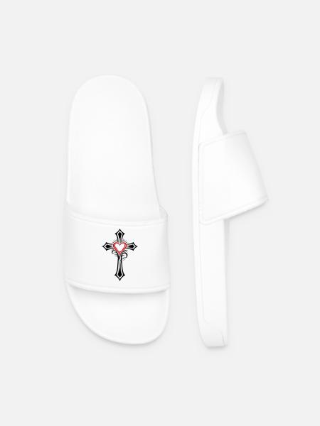 Amour croisé - Claquettes Homme - blanc