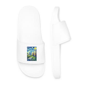 Paysages High Line New York - Claquettes Homme - blanc - Devant