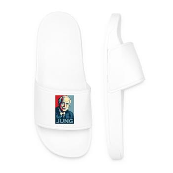 Jung Pop Art Portrait - Claquettes Homme - blanc - Devant
