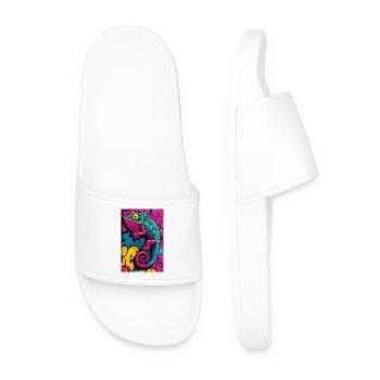 chameleon - Men’s Pool Sliders - white - Front