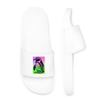 penguin - Men’s Pool Sliders - white - Front