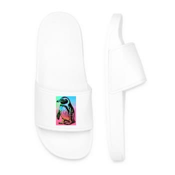 penguin - Men’s Pool Sliders - white - Front