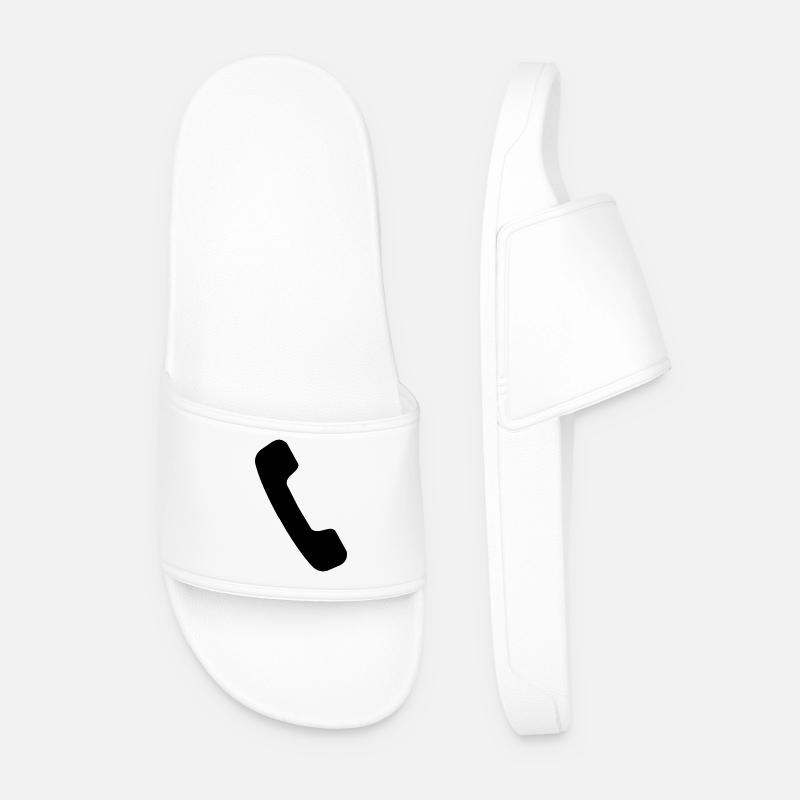 Kabeltelefon - Männer Badelatschen - Weiß