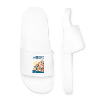 Design de voyage de vacances d’été en Italie sur la côte amalfitaine - Claquettes Homme - blanc - Devant