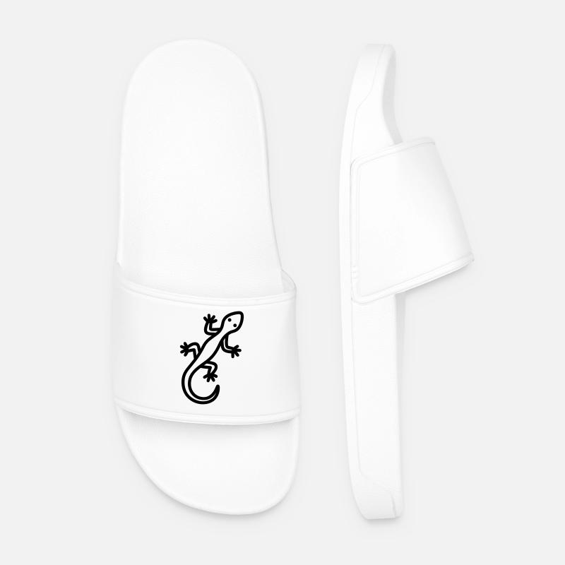 lizard - Men’s Pool Sliders - white