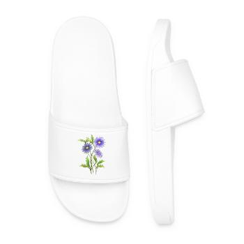 Fleur - Claquettes Homme - blanc - Devant