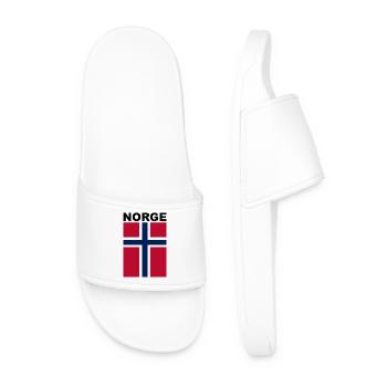 Supporter de la Norvège / Norvège - Claquettes Homme - blanc - Devant