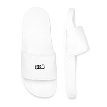1+1=69 Grunge Typo Position, Couple, Couple, Meet - Men’s Pool Sliders - white - Front