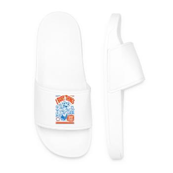Urban Gardening Dirty Things Maybe Plants - Men’s Pool Sliders - white - Front