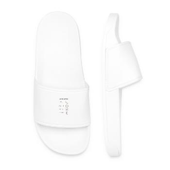 Mathematician Humor Mathematics - Men’s Pool Sliders - white - Front