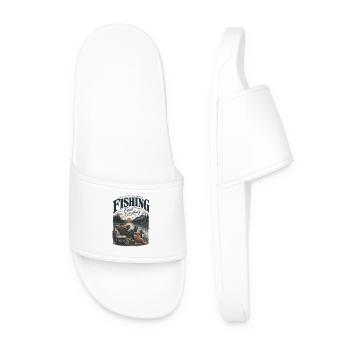 Angling - Men’s Pool Sliders - white - Front
