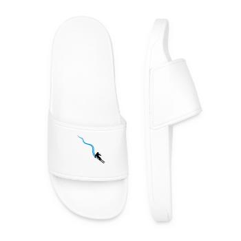 ligne sentier traces pistes ski conduite en montagne w - Claquettes Homme - blanc - Devant