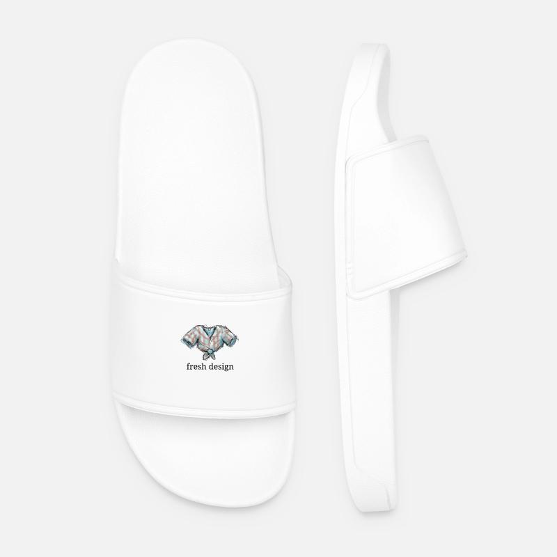 Fresh design designer - Männer Badelatschen - Weiß