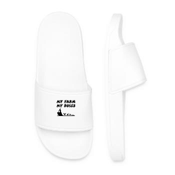 Farm - Men’s Pool Sliders - white - Front