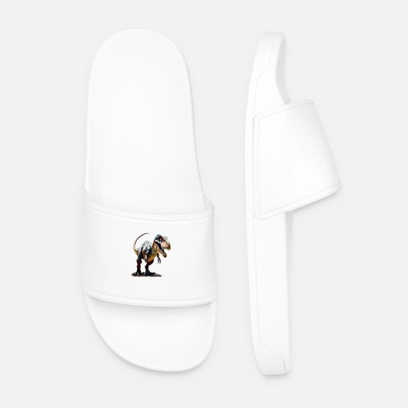 Dinosaurier - Männer Badelatschen - Weiß