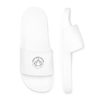 PASSO DELLO STELVIO ITALY MOUNTAIN CLIMB CYCLING - Men’s Pool Sliders - white - Front