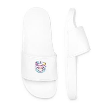 Sheep Birthday Baby - Men’s Pool Sliders - white - Front