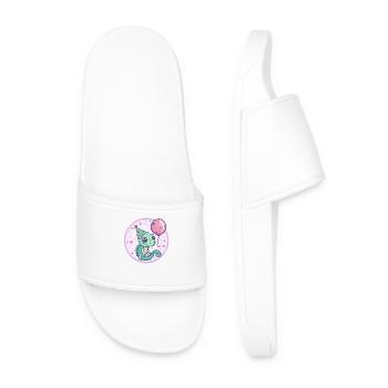 Chameleon Birthday Baby - Men’s Pool Sliders - white - Front