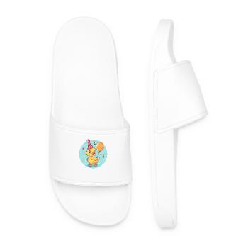 Duck Birthday Baby - Men’s Pool Sliders - white - Front