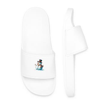 Bonhomme de neige - Claquettes Homme - blanc - Devant