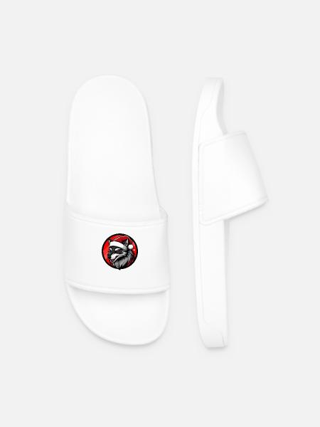 Wolf Weihnachten X-Mas - Männer Badelatschen - Weiß