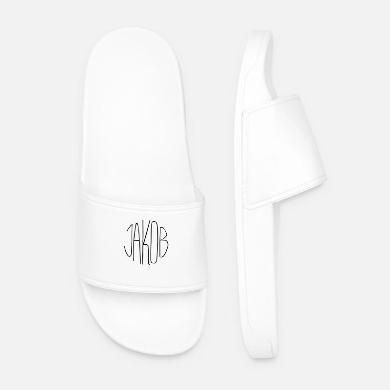 Jacob - Men’s Pool Sliders - white