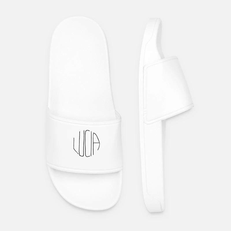 Lucia - Men’s Pool Sliders - white