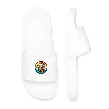 Bee Christmas X-Mas - Men’s Pool Sliders - white - Front