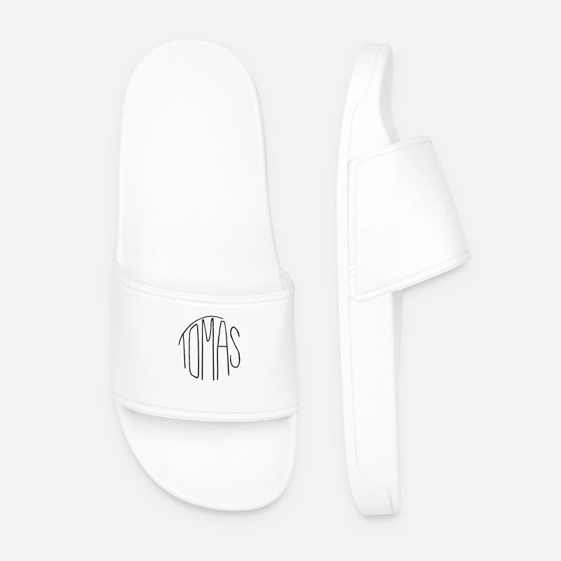 Tomas - Men’s Pool Sliders - white