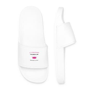 I love you mom and not for one day but for always - Men’s Pool Sliders - white - Front
