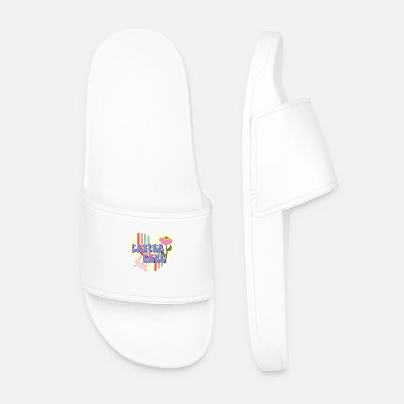 Easter Babe - Men’s Pool Sliders - white