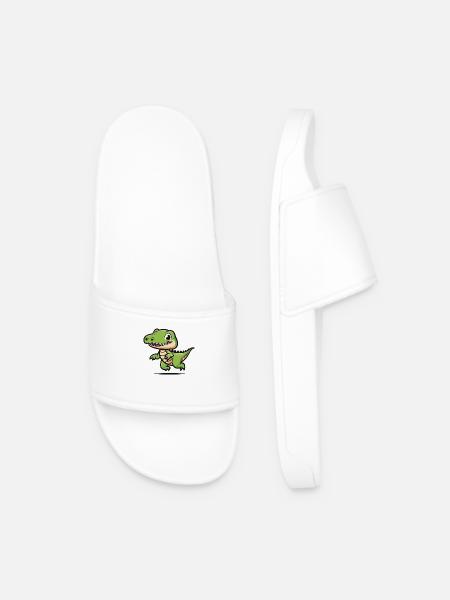 Düwex – Your cool dinosaur look - Men’s Pool Sliders - white