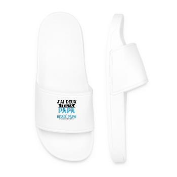 J'ai Deux Titres Papa et Beau Papa - Claquettes Homme - blanc - Devant