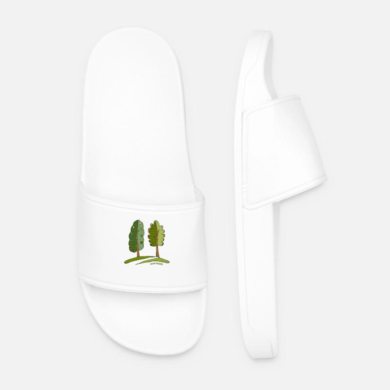 Tree - Men’s Pool Sliders - white