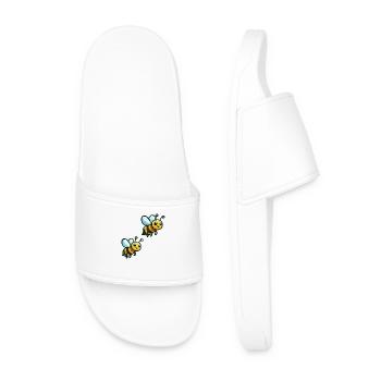 Bee Cartoon 2 - Men’s Pool Sliders - white - Front