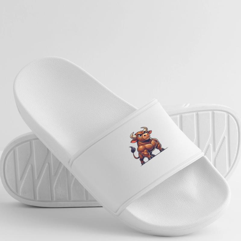 Taureau Bande dessinée Claquettes Homme