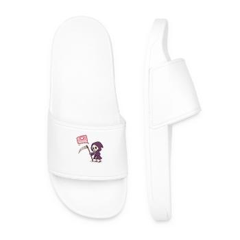 faucheur mignon amour - Claquettes Homme - blanc - Devant