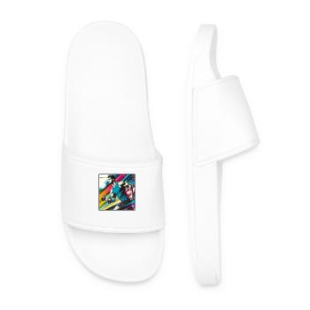 Sporty man - Men’s Pool Sliders - white - Front