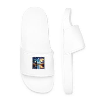 Chase Your Passion Capture Your Dreams - Men’s Pool Sliders - white - Front