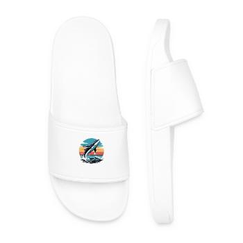 Éclaboussure au coucher du soleil - Claquettes Homme - blanc - Devant